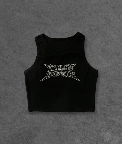 Techno Baddie - Rhinestone Top